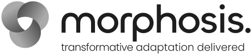 Morphosis logo dark, transformative adaptation delivered